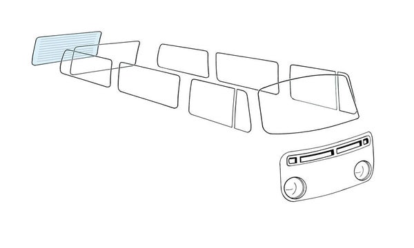 Takalasi, kirkas, T-2, 8/67-7/79 l&auml;mmitett&auml;v&auml;